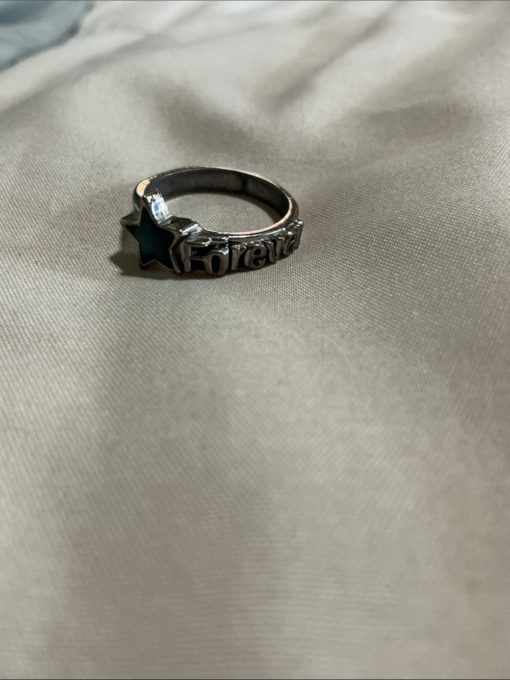 Forever Star Silver Tone Mood Ring